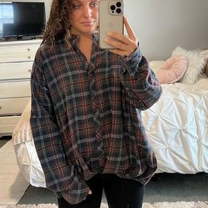 Plaid Oversized Shirt
